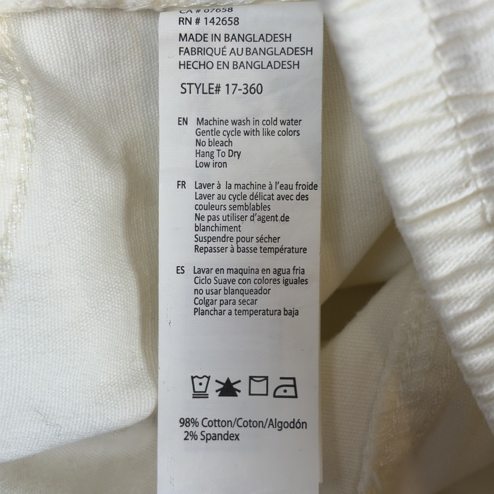 Refuge Cargo Jogger Pants Womens Size M Off-White Cream Extensible Twill 17-360 - Picture 6 of 10